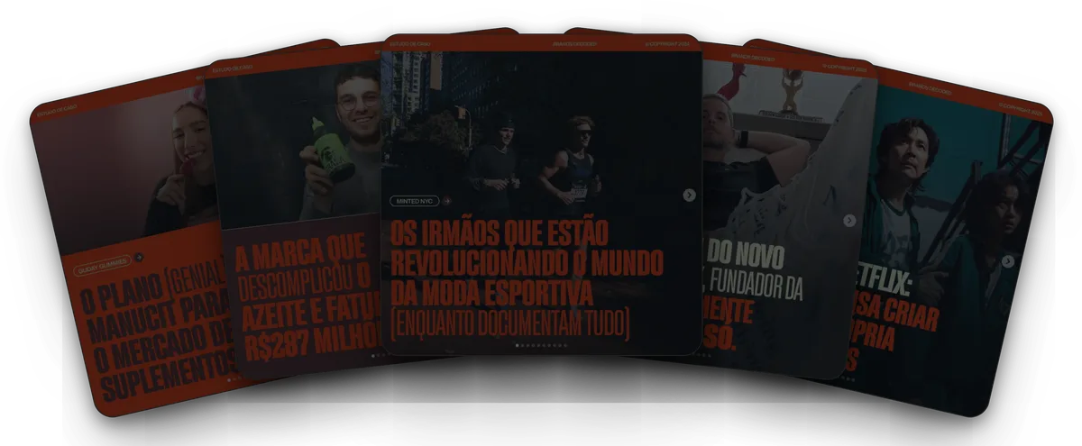 Leque de carrosséis virais sobre temas em alta