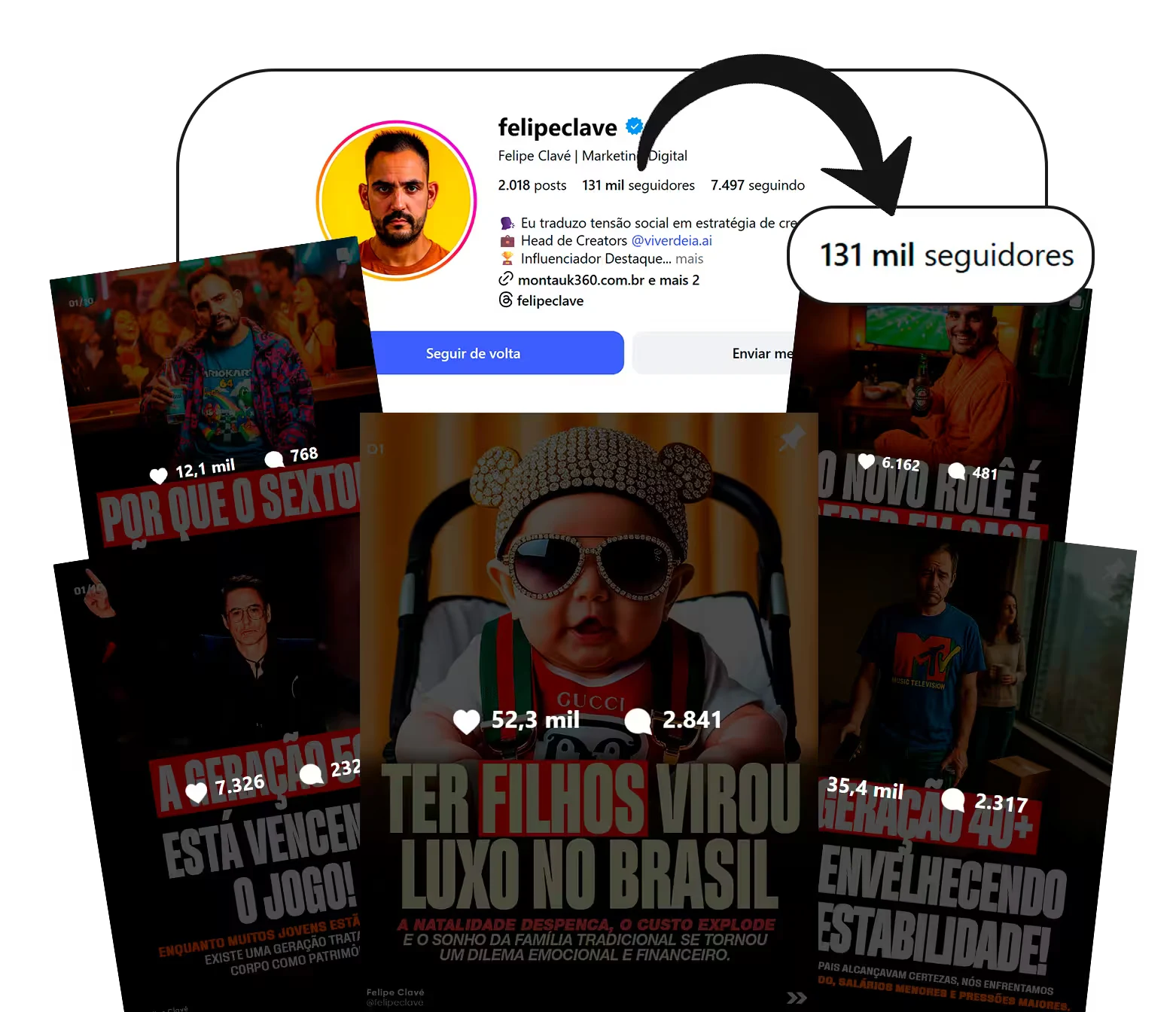 Felipe Clave viralizou com carrosséis