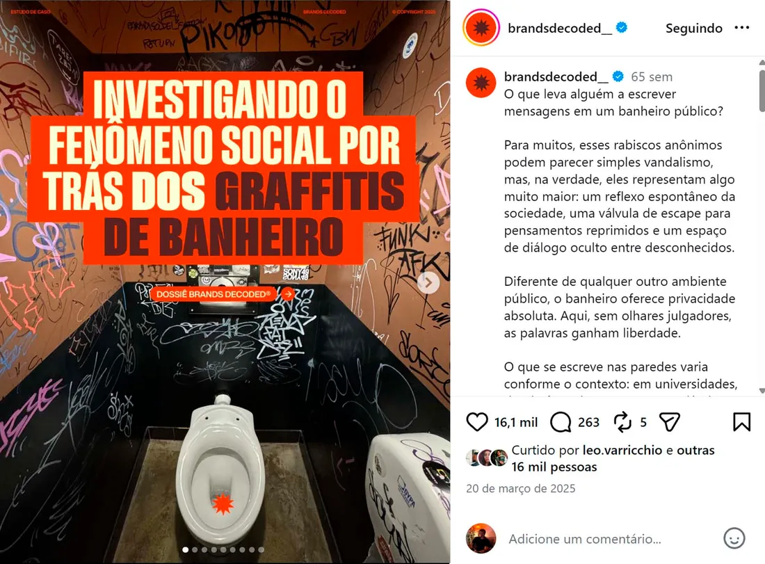 Carrossel viral — print de alcance